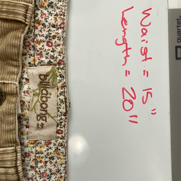 Billabong Brown Corduroy Mini/Mid length Casual Skirt. Sz 6 - Picture 15 of 15